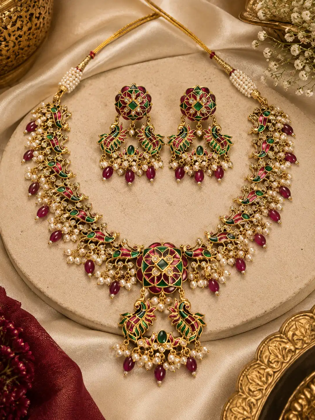 rangmayuri-peacock-pearl-necklace-set