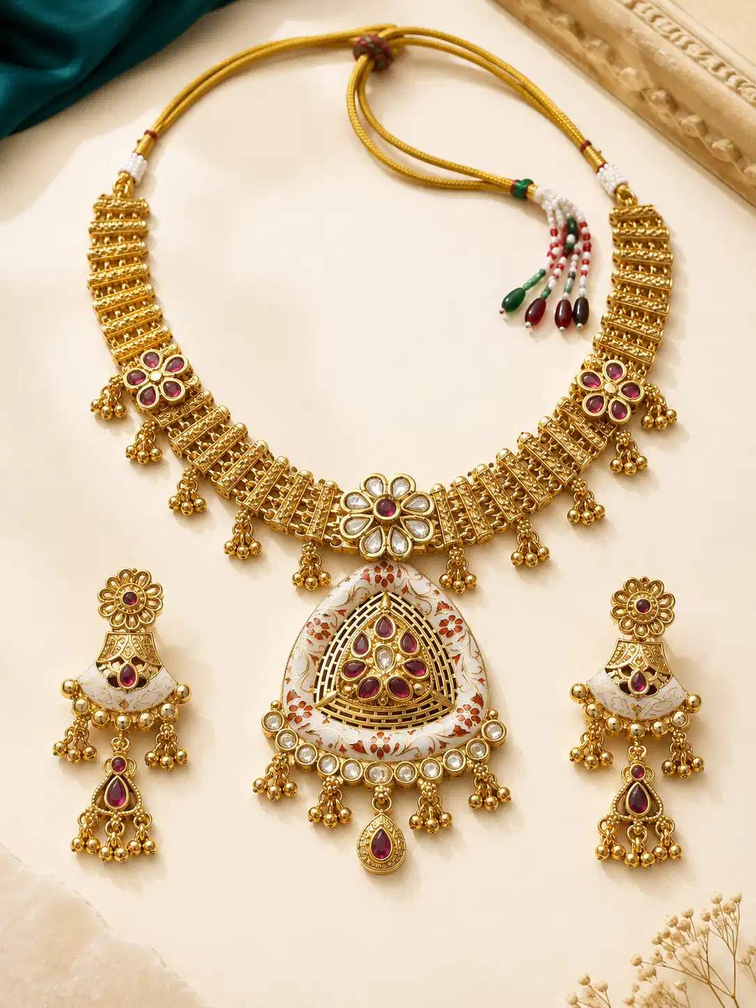 rajshree-meenakari-heritage-necklace-set