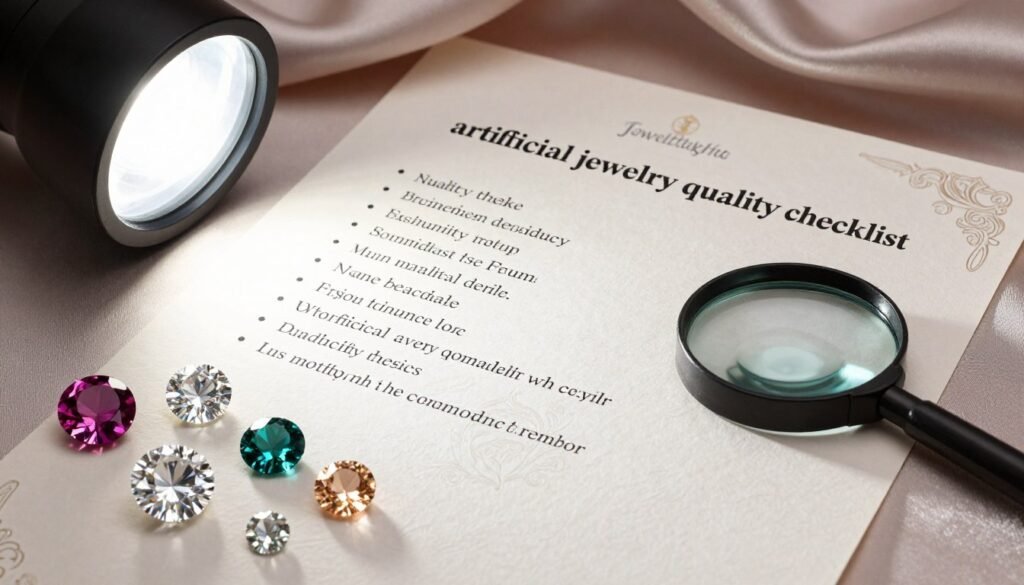 artificial jewelry quality checklist