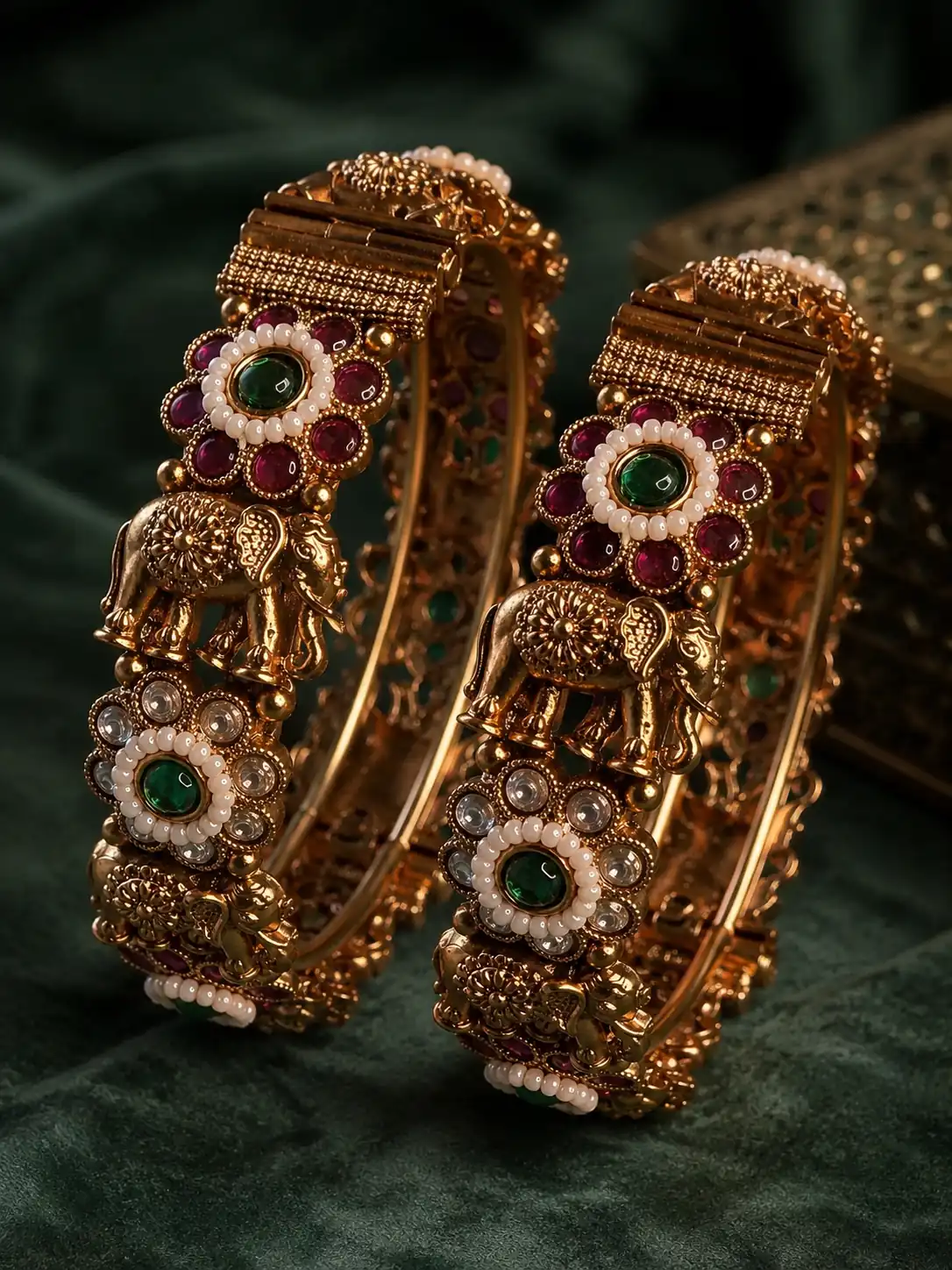 gajraaj-gulbagh-elephant-floral-kada-pair