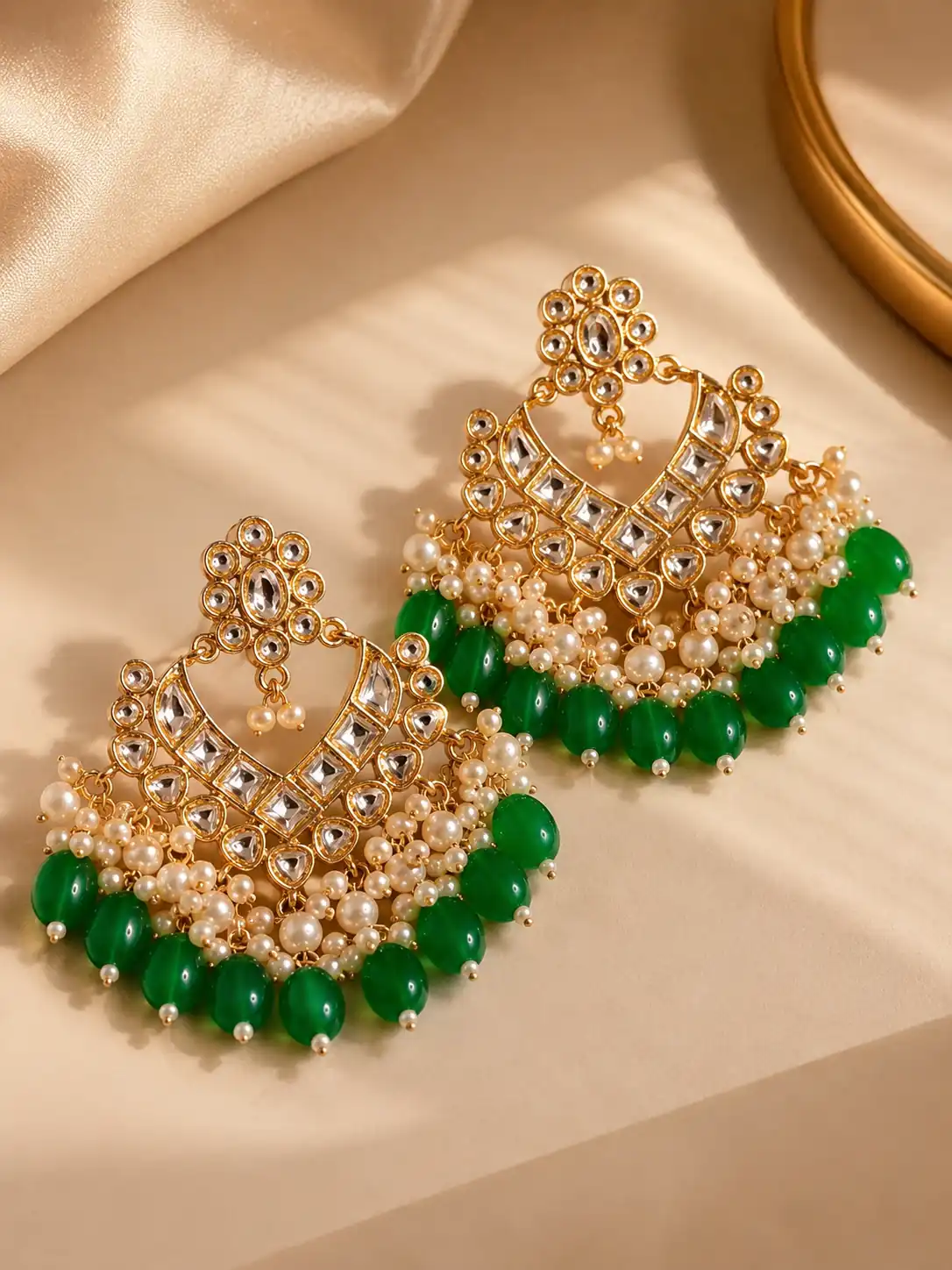 zamrud-chandni-green-drop-chandbali-earrings