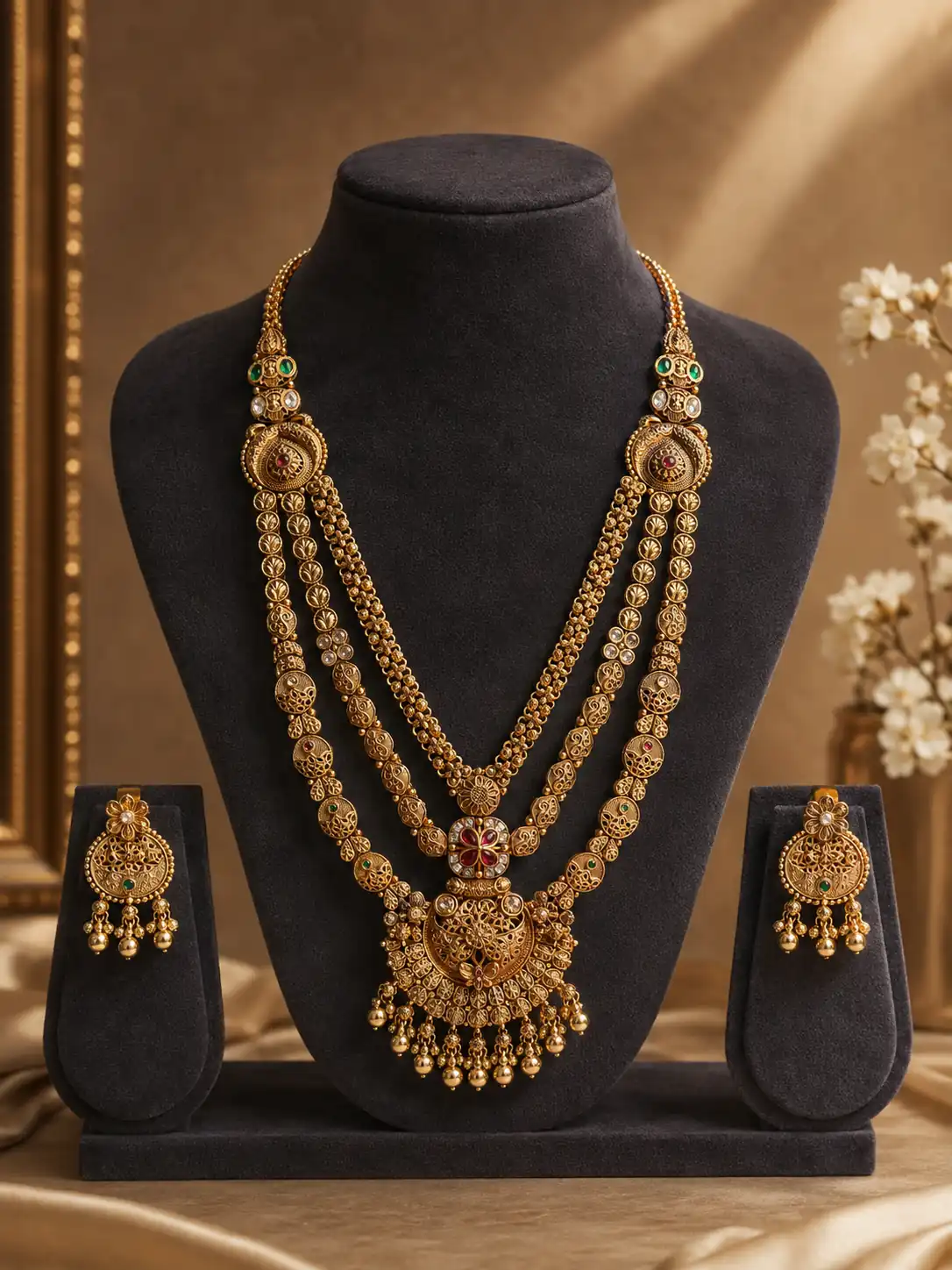 rajvalli-layered-gold-tone-heritage-necklace-set