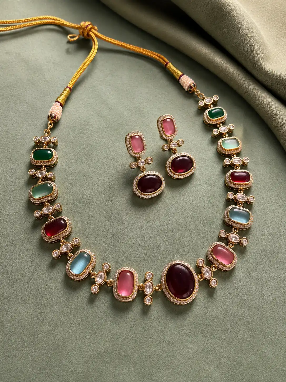 rangmahal-multicolour-accent-necklace-set
