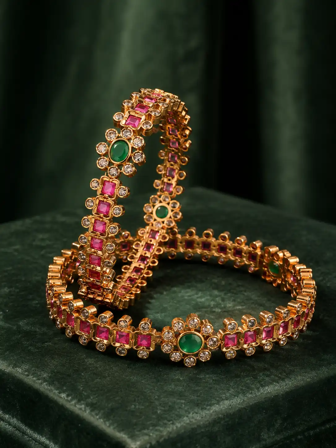 gulrani-pink-green-floral-bangle-pair