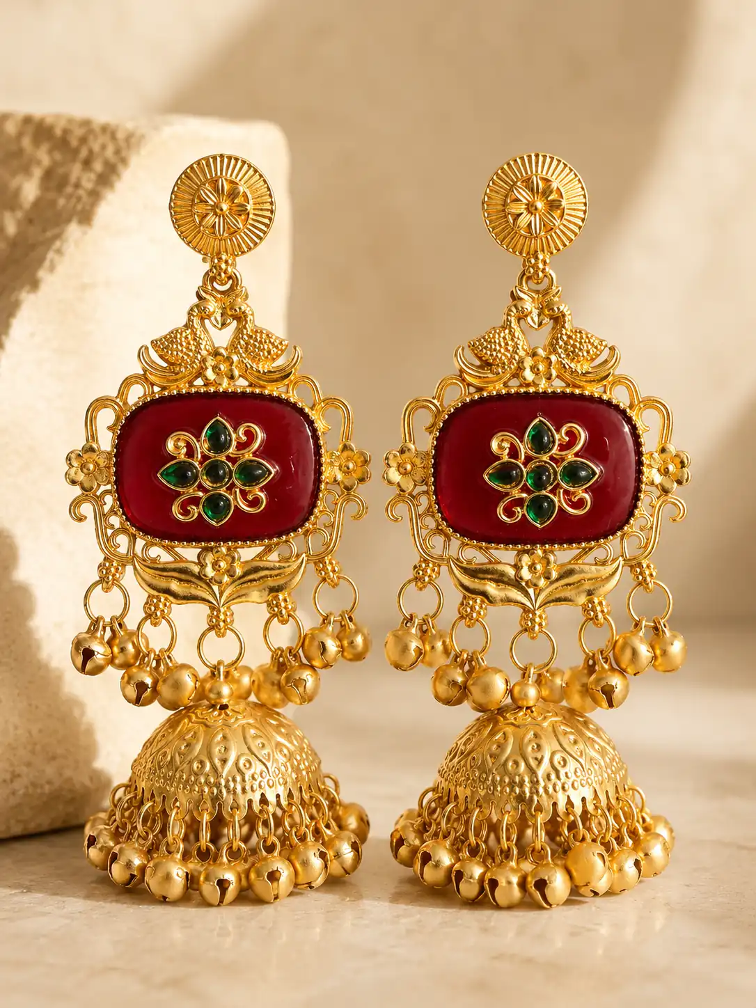mehrunisa-shalimar-red-heritage-jhumka-earrings