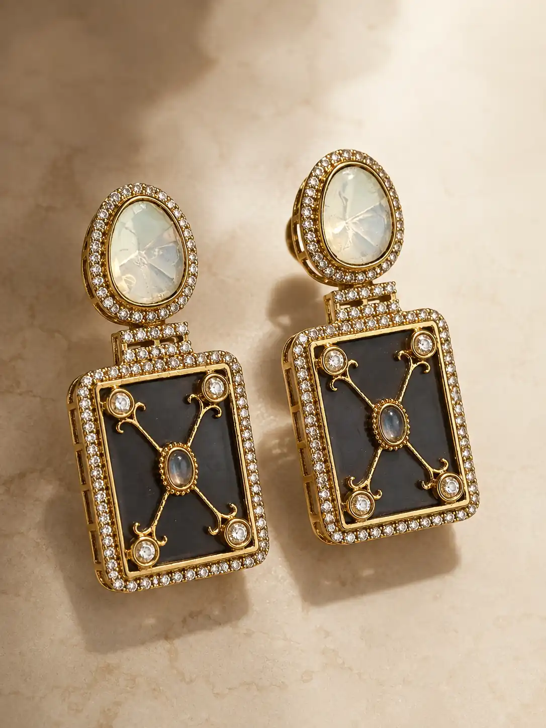 meher-noir-smoky-plum-geometric-earrings